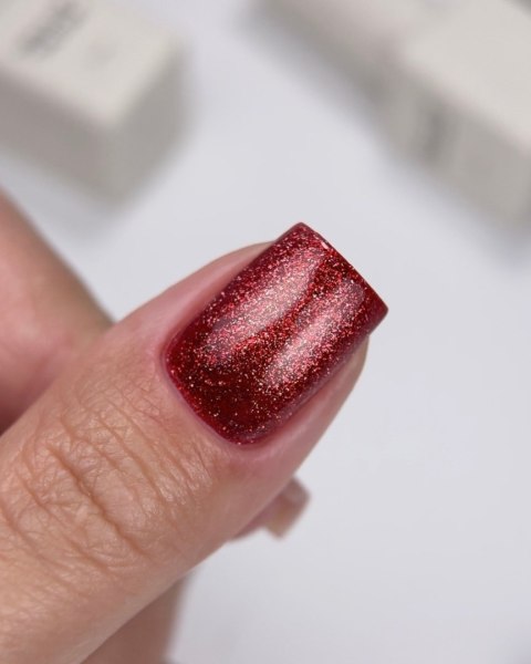 NAILSOFTHEDAY Cat Eye Gel Polish 06 - czerwony lakier hybrydowy z efektem "kocie oko", 6 ml