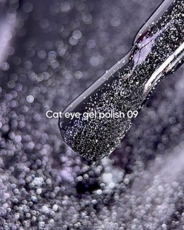 NAILSOFTHEDAY Cat Eye Gel Polish 09 - czarny lakier hybrydowy z efektem 
