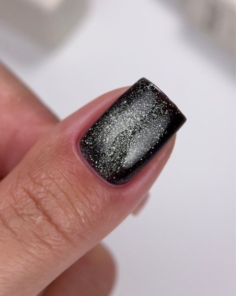 NAILSOFTHEDAY Cat Eye Gel Polish 09 - czarny lakier hybrydowy z efektem "kocie oko", 6 ml