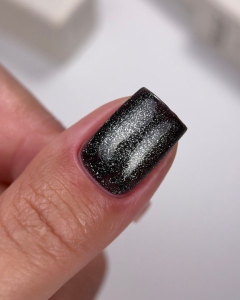 NAILSOFTHEDAY Cat Eye Gel Polish 09 - czarny lakier hybrydowy z efektem "kocie oko", 6 ml
