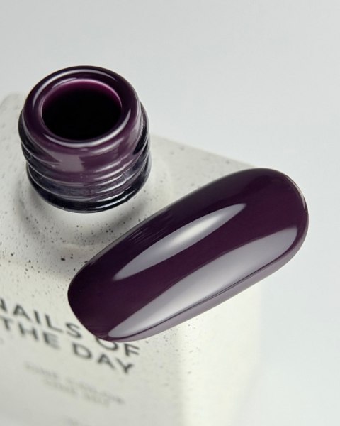 NAILSOFTHEDAY Color of the Month January 2026 Midnight - śliwkowy lakier hybrydowy, 10 ml