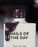 NAILSOFTHEDAY Color of the Month January 2026 Midnight - śliwkowy lakier hybrydowy, 10 ml