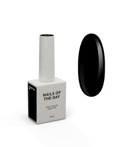 NAILSOFTHEDAY Color top 08 - czarny top bez lepkiej warstwy, 10 ml