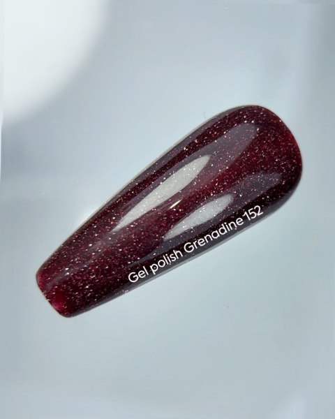NAILSOFTHEDAY Grenadine Gel Polish - bordowy lakier hybrydowy z odblaskową drobinką, 10 ml