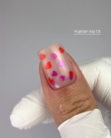 NAILSOFTHEDAY Kupidon top 05 — top z czerwonymi i różowymi serduszkami bez lepkiej warstwy, 10 ml