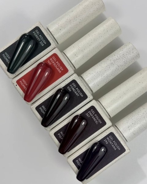 NAILSOFTHEDAY Montana Gel Polish - bardzo ciemny śliwkowy lakier hybrydowy, 10 ml