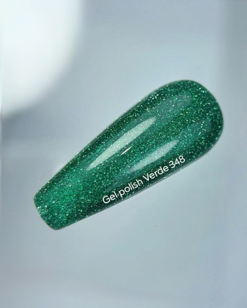 NAILSOFTHEDAY Verde Gel Polish - głęboko zielony lakier hybrydowy z odblaskową drobinką, 10 ml
