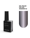 BIBLIOTEKA Cat Eye Gel Polish 02 Shadow, 10 ml - grafitowy lakier hybrydowy z efektem „kocie oko”