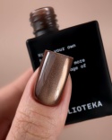 BIBLIOTEKA Cat Eye Gel Polish 06 Cocoa Light, 10 ml - złoto-brązowy lakier hybrydowy z efektem „kocie oko”