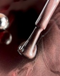 BIBLIOTEKA Cat Eye Gel Polish 07 Wine Flare, 10 ml - brązowy lakier hybrydowy z efektem "kocie oko"