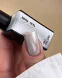 BIBLIOTEKA Cat Eye Gel Polish 09 Moon Veil, 10 ml - jasnoszary lakier hybrydowy z efektem „kociego oka”