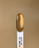 BIBLIOTEKA Cat Eye Gel Polish 11 Flame, 10 ml - miedziano-bursztynowy lakier hybrydowy z efektem „kociego oka”