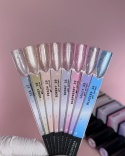 BIBLIOTEKA Cat Eye Gel polish 20 Sorbet, 10 ml - jasnoróżowy lakier hybrydowy z efektem „kociego oka”