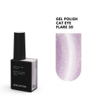 BIBLIOTEKA Cat Eye Gel Polish 30 Flare, 10 ml - malinowo-różowy lakier hybrydowy z efektem „kociego oka”