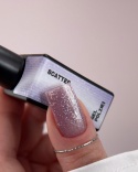 BIBLIOTEKA Cat Eye Gel Polish 31 Scatter, 10 ml - jasny srebrno-fioletowy lakier hybrydowy z efektem „kociego oka”