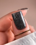 BIBLIOTEKA Flash Gel Polish 02 Silver Mist, 10 ml – srebrny lakier hybrydowy z efektem flash