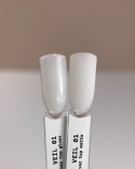 BIBLIOTEKA Gloss Cover Top VEIL 01 - mleczny top hybrydowy bez warstwy dyspersyjnej, 10 ml