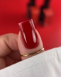 BIBLIOTEKA Gel Polish 42 Ruby, 10 ml - lakier hybrydowy (klasyczna czerwień)