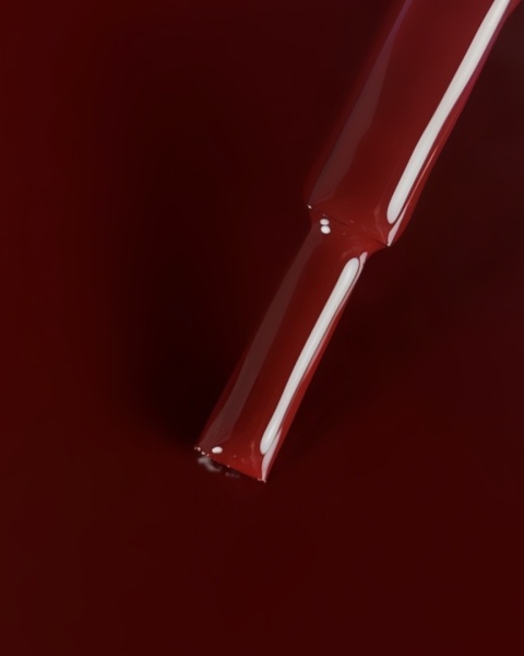 BIBLIOTEKA Gel Polish 46 Rosso, 10 ml - lakier hybrydowy (ciepły, ciemny odcień czerwieni)