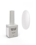 NAILSOFTHEDAY Bottle gel 44 - biały ze srebrną drobinką żel do wzmocnienia paznokci, 10 ml