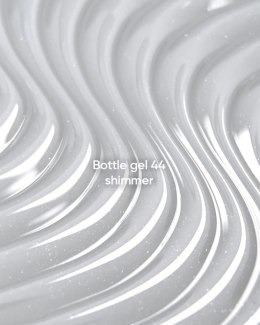 NAILSOFTHEDAY Bottle gel 44 - biały ze srebrną drobinką żel do wzmocnienia paznokci, 10 ml