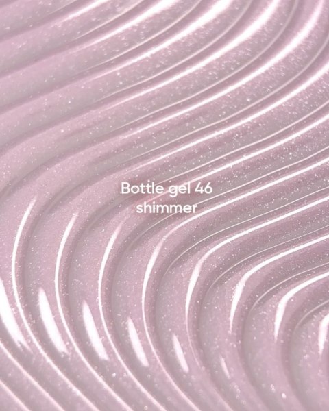NAILSOFTHEDAY Bottle gel 46 - jasnoróżowy ze srebrną drobinką żel do wzmocnienia paznokci, 10 ml