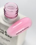 NAILSOFTHEDAY Bottle gel 48 - intensywny róż ze srebrną drobinką żel do wzmocnienia paznokci, 10 ml