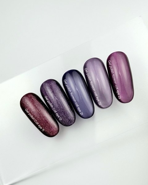 NAILSOFTHEDAY Cat Eye Gel Polish 12 - fioletowy lakier hybrydowy z efektem "kocie oko", 6 ml