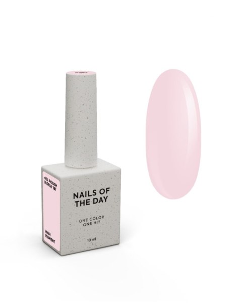 NAILSOFTHEDAY Floria 187 Gel Polish - delikatny, pastelowo-różowy lakier hybrydowy, 10 ml