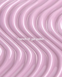 NAILSOFTHEDAY French Gel Polish 01 - mlecznoróżowy lakier hybrydowy, 10 ml