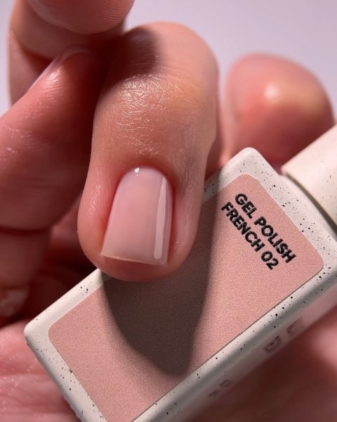 NAILSOFTHEDAY French Gel Polish 02 - beżowy lakier hybrydowy, 10 ml