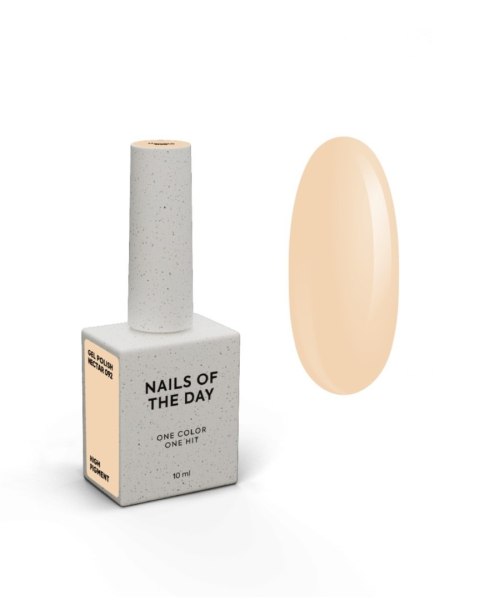 NAILSOFTHEDAY Nectar 092 Gel Polish - jasnobrzoskwiniowy lakier hybrydowy, 10 ml