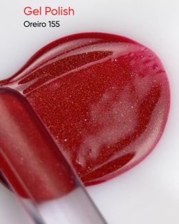 NAILSOFTHEDAY Oreiro Gel Polish - czerwony lakier hybrydowy z mieniącą się drobinką, 10 ml