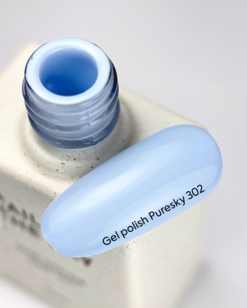 NAILSOFTHEDAY Puresky 302 Gel Polish - chłodny, pastelowy błękit lakier hybrydowy, 10 ml