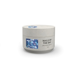 NAILSOFTHENIGHT Dream gel 02 - srebrny żel do zdobień z heksagonami i brokatem, 5 g