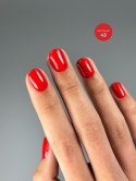 TOUCH Gel Polish 43 - jaskrawoczerwony lakier hybrydowy, 9 ml