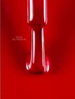 TOUCH Gel Polish 45 - klasyczny czerwony lakier hybrydowy, 9 ml