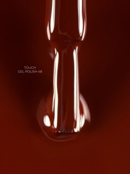 TOUCH Gel Polish 48 - brązowo-czerwony lakier hybrydowy, 9 ml