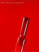TOUCH One Step Gel Polish 10 - intensywny czerwony jednofazowy lakier hybrydowy 3w1, 9 ml
