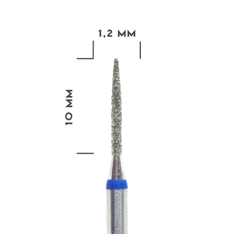Frez diamentowy szpic niebieski 1,2 x 10 mm