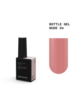 BIBLIOTEKA Bottle gel 04 Nude - beżowo-różowy żel do wzmocnienia paznokci, 10 ml