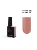 BIBLIOTEKA Bottle gel 06 Peachy - brzoskwiniowy żel do wzmocnienia paznokci, 10 ml