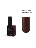 BIBLIOTEKA Bottle gel 08 Burgundy - bordowy żel do wzmocnienia paznokci, 10 ml