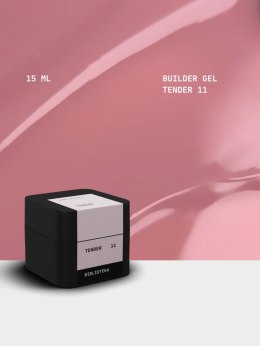 BIBLIOTEKA Builder gel 11 Tender - pudroworóżowy żel budujący, 15 ml