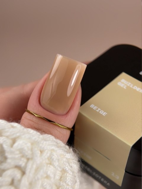 BIBLIOTEKA Builder gel 13 Beige - miodowo-beżowy żel budujący, 15 ml