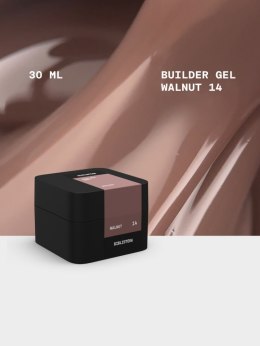 BIBLIOTEKA Builder gel 14 Walnut - kawowo-beżowy żel budujący, 30 ml