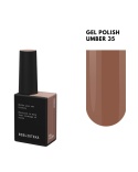 BIBLIOTEKA Gel Polish 35 Umber, 10 ml - lakier hybrydowy (ciepły karmelowo-brązowy)