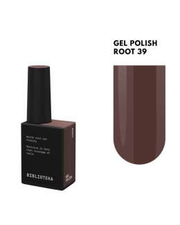 BIBLIOTEKA Gel Polish 39 Root, 10 ml - lakier hybrydowy (ciemny czekoladowy brąz)