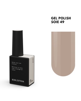 BIBLIOTEKA Gel Polish 49 Soie, 10 ml - lakier hybrydowy (delikatna brzoskwinia)