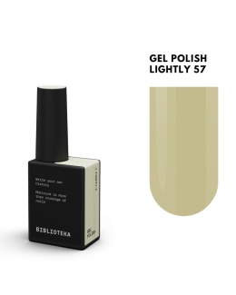 BIBLIOTEKA Gel Polish 57 Lightly, 10 ml - lakier hybrydowy (ciepły żółty w odcieniu „butter yellow